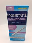 2x  Monistat 1 Day Yeast Infection  Treatment Tioconazole Ointment Exp 03 2027