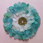 Genuine Surf Tumbled Sea Glass Blue Small