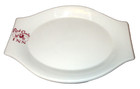 Jackson China Restaurant Ware Platter Paul Mccobb Red Coach Inn Oval Lug Handles