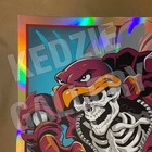 Metallica 2025 5 7 Blacksburg Va Nate Dino Teal Ap Rainbow Foil X 25 Poster