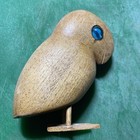 T  Plummer Jamaica    parrot    Wooden Hand Carved 5   tall - Artist Signed