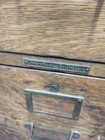 Antique Oak File Cabinet 1901  Library Bureau  Sole Maker 4 Drawer