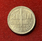 Brazil 2000 Reis 1935 Silver Coin Km 535 T5682