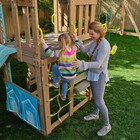 Modern Swing Set Playground Outdoor Playhouse Backyard Kids W  Slide New