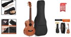 Durable 21 Inch Ukulele Case - Padded Protection   Adjustable Straps For Travel