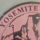 Vintage Yosemite National Park Lodge 12  Porcelain Enamel Metal Sign California