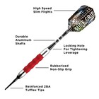 Viper Sure Grip Soft Tip Darts - Dartboard Game Accessory - Red - 18 Grams
