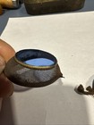 Antique 19thc Civil War Era Blue Lens Brass Mesh Artillery Safety Goggle Glasses