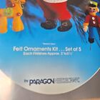 Vtg Felt Ornament Kit Paragon Needlecraft 6121 Christmas Collection Santa s Toys