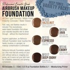 Dark Color Shade Airbrush Makeup Foundation Set - Professional Cosmetic Airbr   