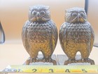 Pair Of Solid Brass Owl Bookends Mcm Book Ends 5 Inches Korea Vintage