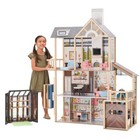 New Kidkraft Lakeview Villa Wooden 59  Dollhouse   Greenhouse  13 Play Pls 20656