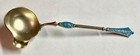 Vintage David Andersen Norway Gilded Sterling Silver   Blue Enameled Small Ladle