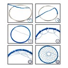 Craft County 5 Pack Metal Hoops For Macrame knitting - 5 Sizes - Gold Or Silver