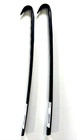 2 New Pack Ikea Like Style Long Handle Black Shoe Horns Rubberized Handle
