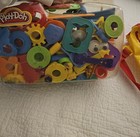 Vintage Play-doh Shape And Learn Numbers Letters And Shapes Tools Set In Bag