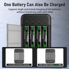 1300mwh 8x Aaa Rechargeable Lithium Batteries With Oohhee Thin Charging Box 1 5v
