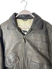 Vintage Members Only Voyager Leather Bomber Jacket Brown Men s 44 Flight Aviator