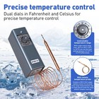 W1609-101 Refrigeration Thermostat Temperature Controller Remote Control Gray