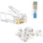 2000pk Rj45 Pass Through Modular Plug Network Cable Connector End 8p8c Cat6 Cat5