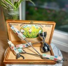 Vintage Mid Century Modern Poker casino 4-d Dice Cocktail Bar Utensil Set 