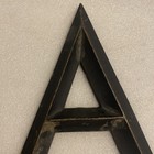 Vintage Or Antique Cast Bronze Or Brass 9    Letter A Building Marquee Sign