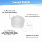 100-pack M5 Pvc Flat Washers  5mm X 12mm  idxod  1mm Thick Clear Spacer Gasket