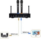 Sound Town 200 Channels Wireless Microphone Karaoke Mixer System  With 4 Meta   