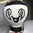 Vintage Handpainted Gourd Ornament   Bumblebee Watermelon   5    Tall