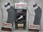 3 Pairs Men s White Snap-on Ankle Socks Large  free Shipping  Made In Usa  new 