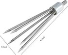 Prong Harpoon Gaffs Barbed Diving Spears Gig  Telescopic Locking With 8mm Thread