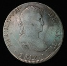 1817   Over Date Lima Peru Km117 1 Portrait Type Ferdinand Vii- 8 Reales
