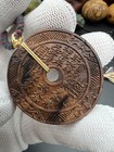 Lightning-struck Ujube Wood Carved Mountain Ghost    Coin                                                                   