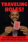 Traveling Holes Moving Magic Trick Bicycle Precision Gimmick Playing Card Matrix