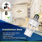 Infrared Pir Motion Sensor E27 Led Light Lamp Bulb Holder Socket Switch 110 220v