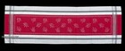 French Provencal Jacquard Table Runner Olives Red grey Made In France