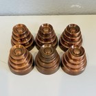 Vintage Copper Mold Mini 4 Tier Shaped 143 Food Arts Crafts Decor Set Of 6 