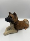 Vtg Sandicast Brue Akita-tan 361  Dog Large Sculpture 6 25 Lbs  Sandra Brue 1989