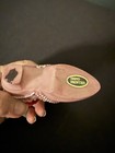 Vintage Victorian Bohemian Style Shoe Pin Cushion With Pink Roses And Pearls