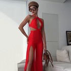 Banquet Party Bandage Jumpsuit Women s High-grade Halter