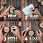 Scorch Marker Pro-wood Burning Pen-for Diy Projects-2 Tips Bullet Tip Foam Brush