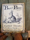 Primitive Antique Vintage Style Easter Bart The Bunny Easter Candy Treats Sign