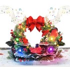 Pop Up Christmas Cards With Lights And Music  3d Christmas Design  Wreath