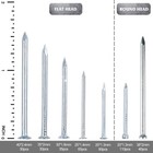 400pcs Hardware Nails Assortment Kit  Picture Hanging Nails  Galvanized Nails  S