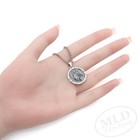 Mld 925 Sterling Silver Saint St Michael Medal Pendant Necklace W  22  Box Chain