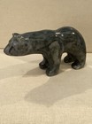 Vintage Inuit First Nation Hand Carved Polar Bear Soapstone Signed  Authentic