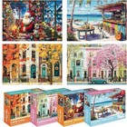 4 Pack 100 Piece Large Jigsaw Puzzles Kids Vibrant Animals Jigsaw Toy Set