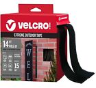 Velcro Extreme Outdoor Double-sided Tape  Heavy Duty 15lb Hold  14ft Roll  Black