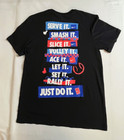 Nike Court Dri-fit Men s Black Tennis T-shirt Sz Medium Fz8111-010