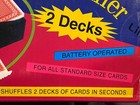 Automatic 2 Deck Battery Operated  included card Shuffler  pre-owned W box  Ppp1